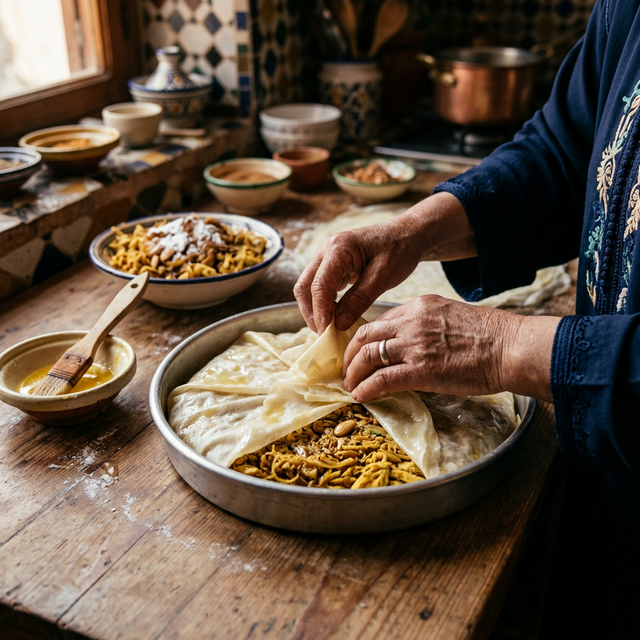 Préparation de la Ouarka Artisanale